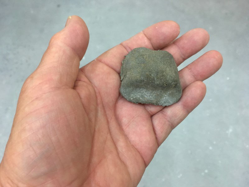 Unfired Till (Keileem). 
Deposited in - what we now call - The Netherlands during the last ice age some 10,000 years ago.