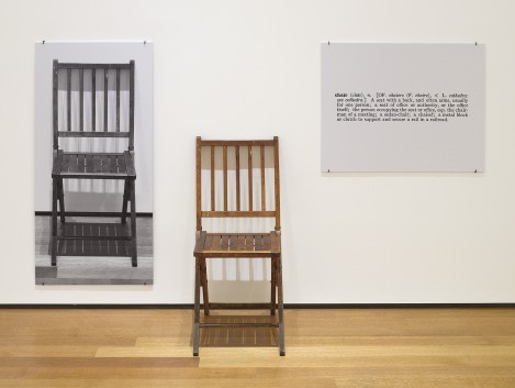 One and Three Chairs, Joseph Kosuth, 1965
