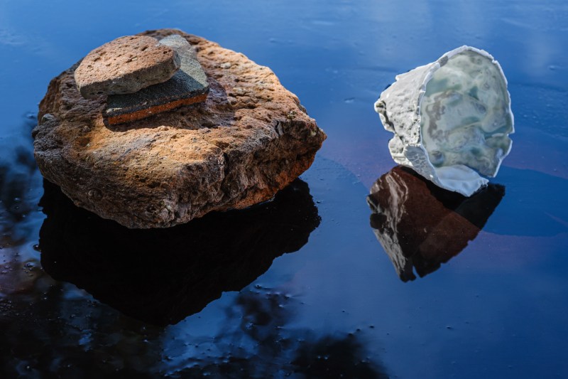 shape-shifting sun, water, minerals … Cup with Soul , Plantscape IV, artist-in-residency Clay Kitchen Portugal; photo Theo Mahieu, 2023